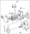 bomba agua volvo rotor50mm aq225 290A bb826456