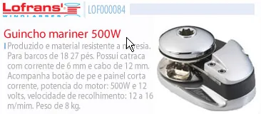 GUINCHO LOF00084 500WRGTPR