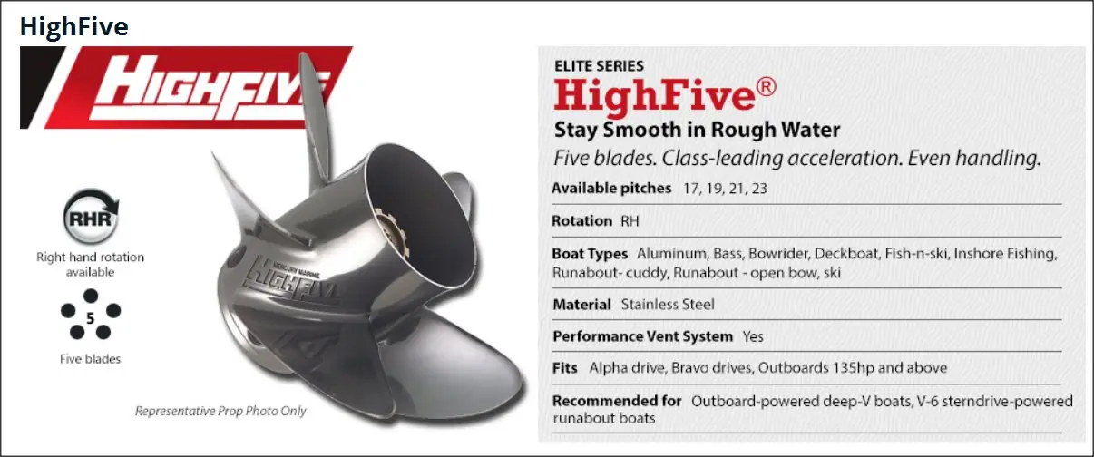 helice highfive inox 5pas
