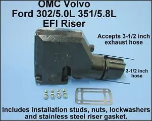 MUFLA VOLVO SB FORD EFI RAISER 3855271 PORT